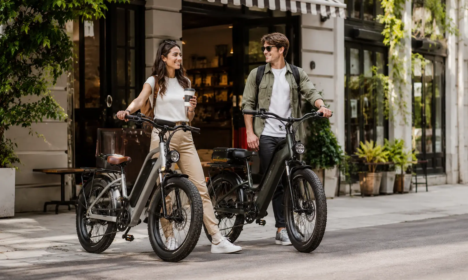 Lifestyle electric bike for outdoor shops and retail markets